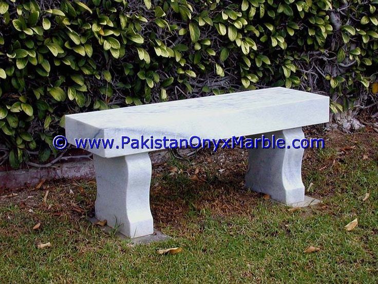 Marble Benches Tables Garden Furniture HandCarved Ziarat White Carrara Marble-02