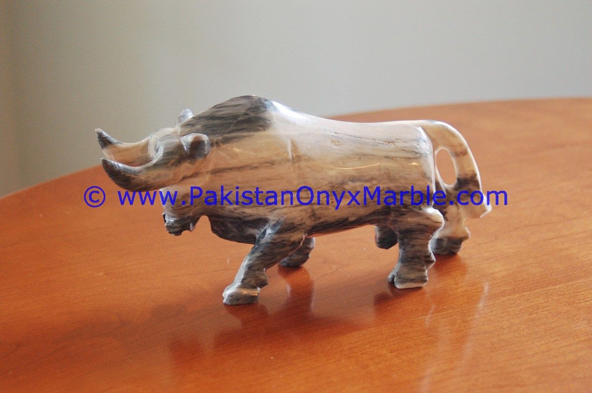 Marble Animals Handcarved bull ox Statue Sculpture Figurine-01
