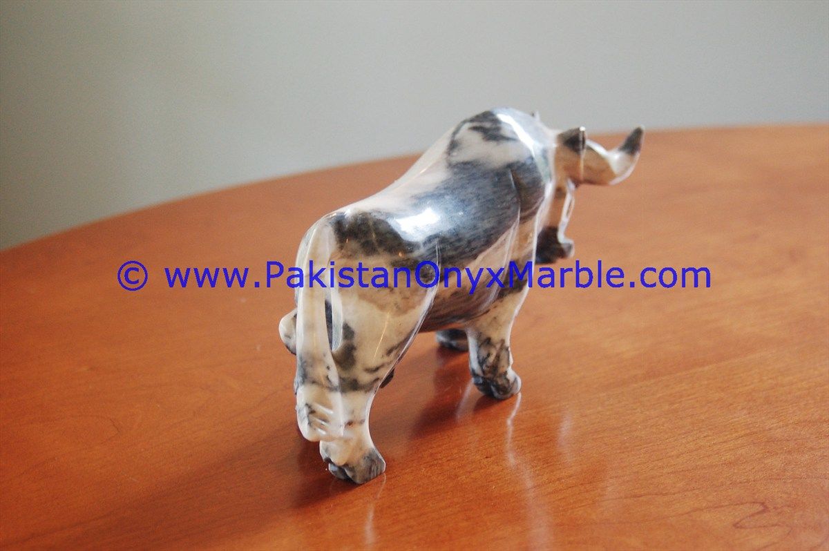Marble Animals Handcarved bull ox Statue Sculpture Figurine-02