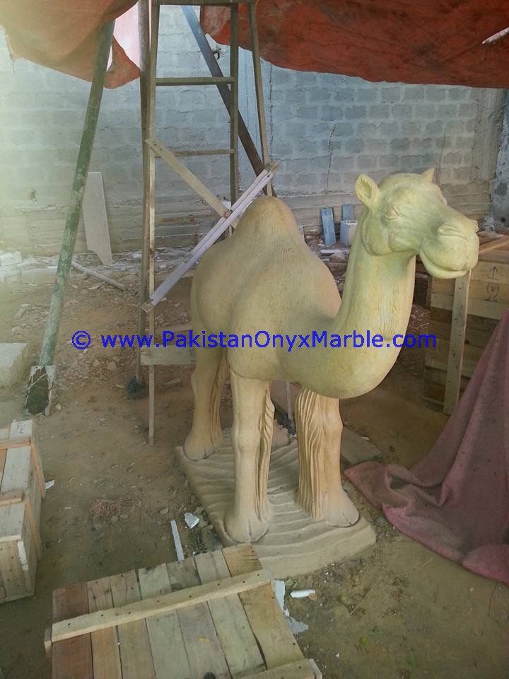 Marble Animals Handcarved camels Statue Sculpture Figurine-03