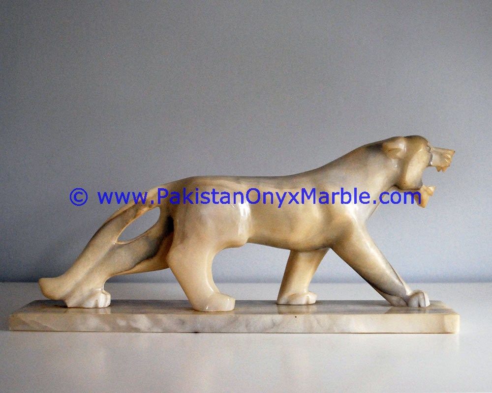 Marble Animals Handcarved cats Statue Sculpture Figurine-03