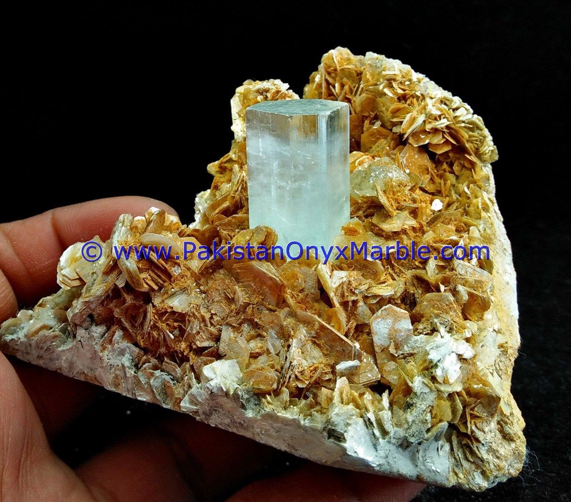 aqumarine specimens crystals amazing lustrous with muscovite shigar valley skardu district gilgit baltistan northern areas pakistan-06