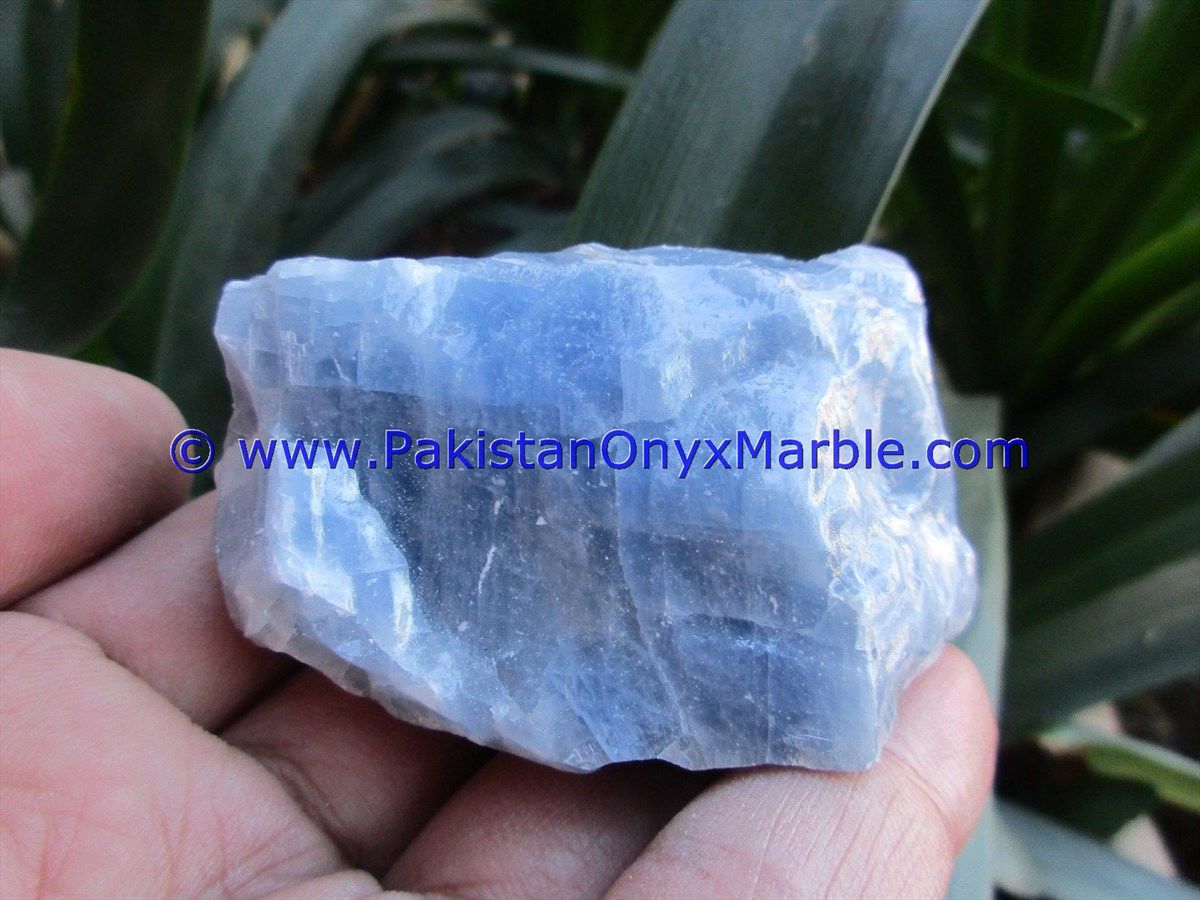 calcite rough natural blue calcite crystal mineral stones points chunks healing chakra crystal mine pakistan-11
