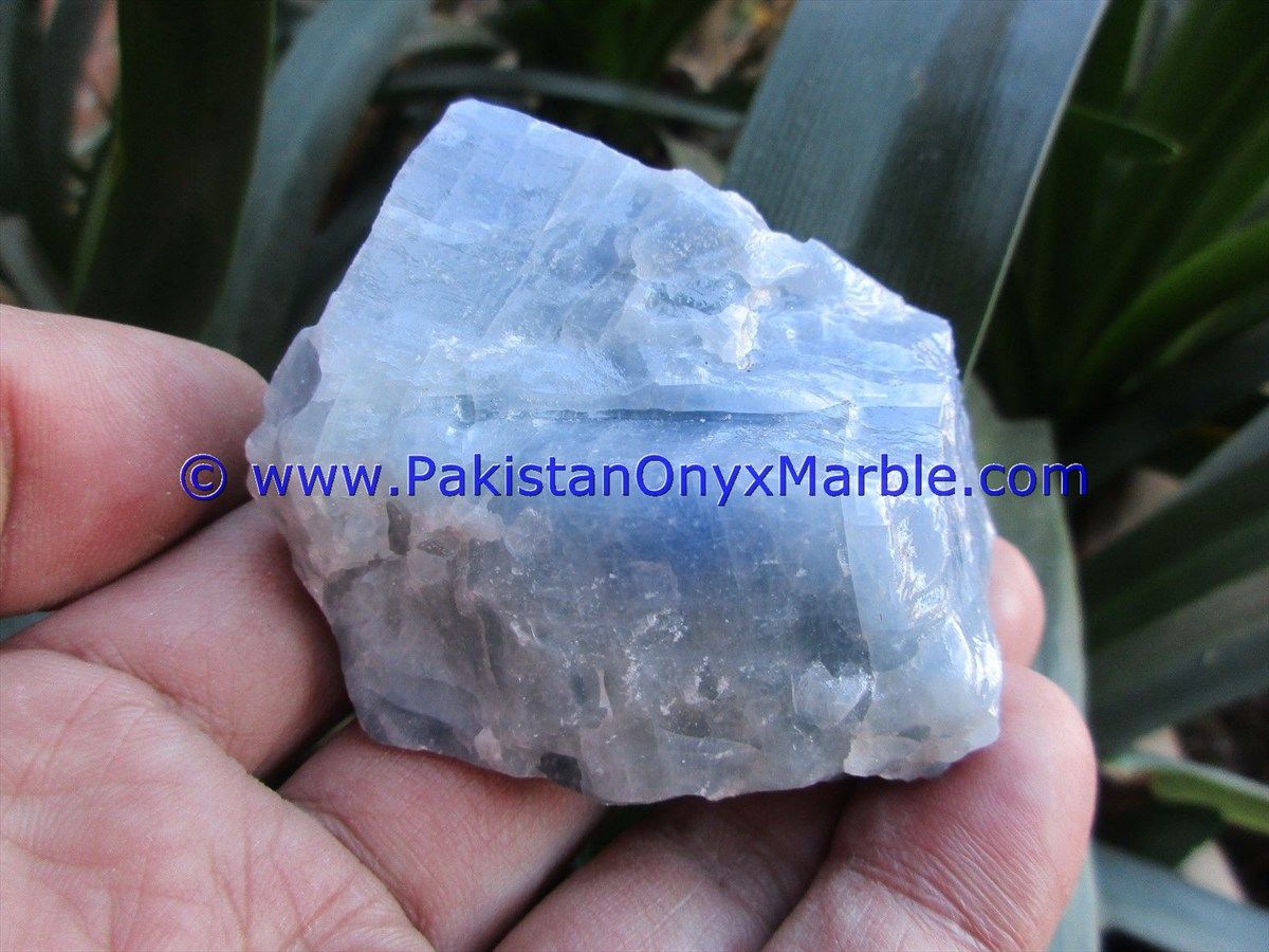 calcite rough natural blue calcite crystal mineral stones points chunks healing chakra crystal mine pakistan-13