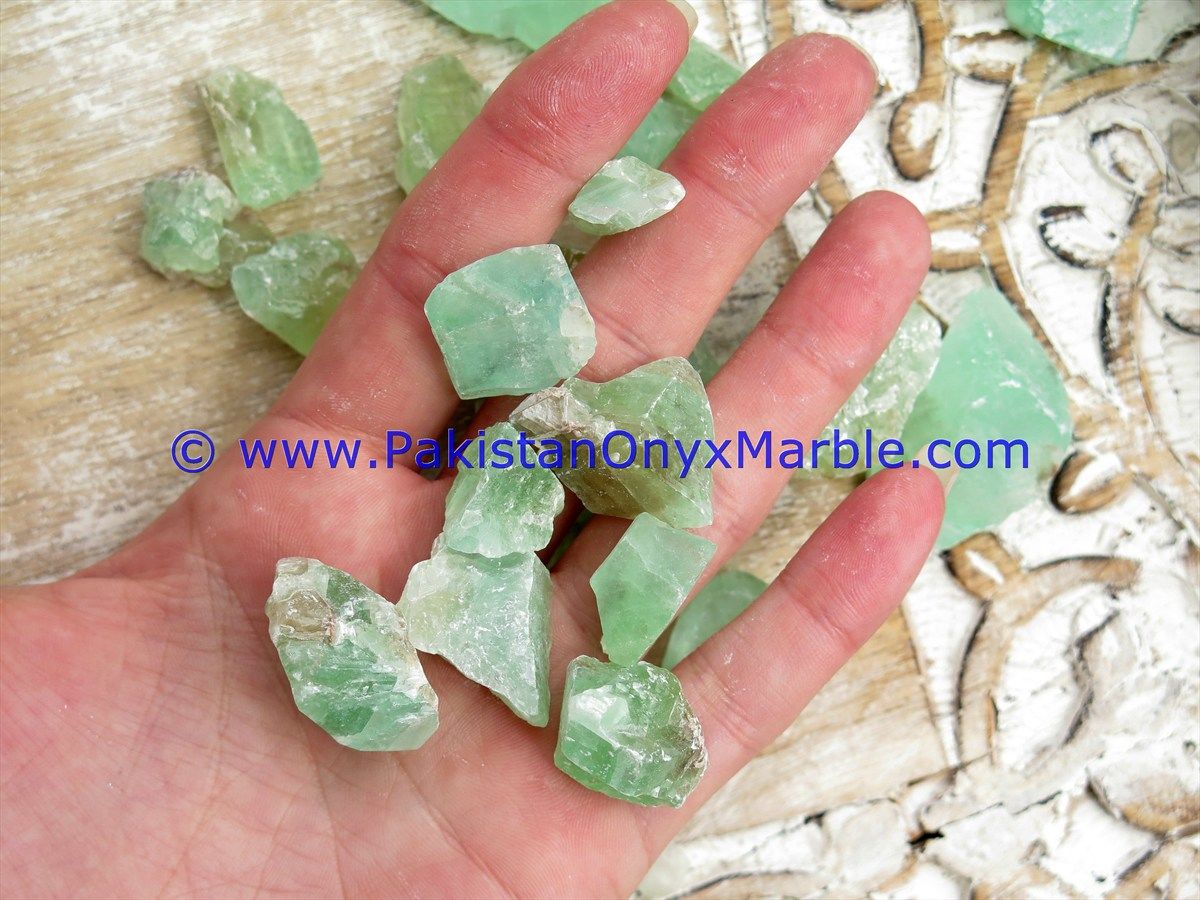 calcite rough natural green calcite crystal mineral stones points chunks healing chakra crystal mine pakistan-12