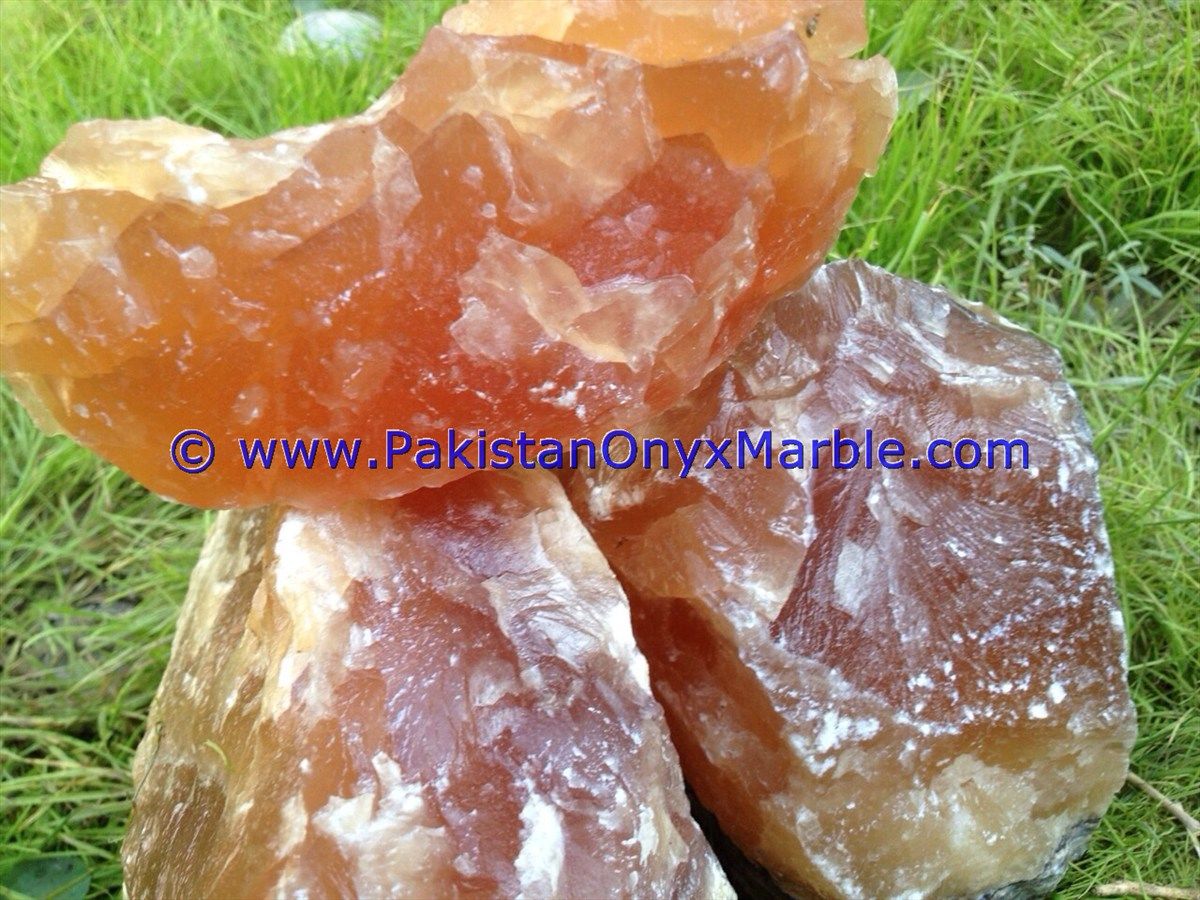 calcite rough natural orange calcite crystal mineral stones points chunks healing chakra crystal mine pakistan-10