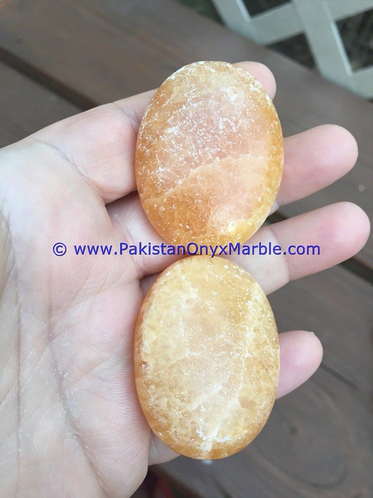 calcite honey polished stones palmstone crystal healing therapy calming smooth reiki healing tumbled balls eggs pyramids obelisk cabochons-16