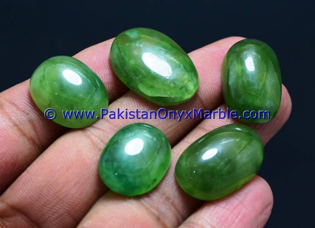hydrogrossular garnet idocrase polished green cabochons genuine natural gemstone amazing top grade handmade loose stone-18