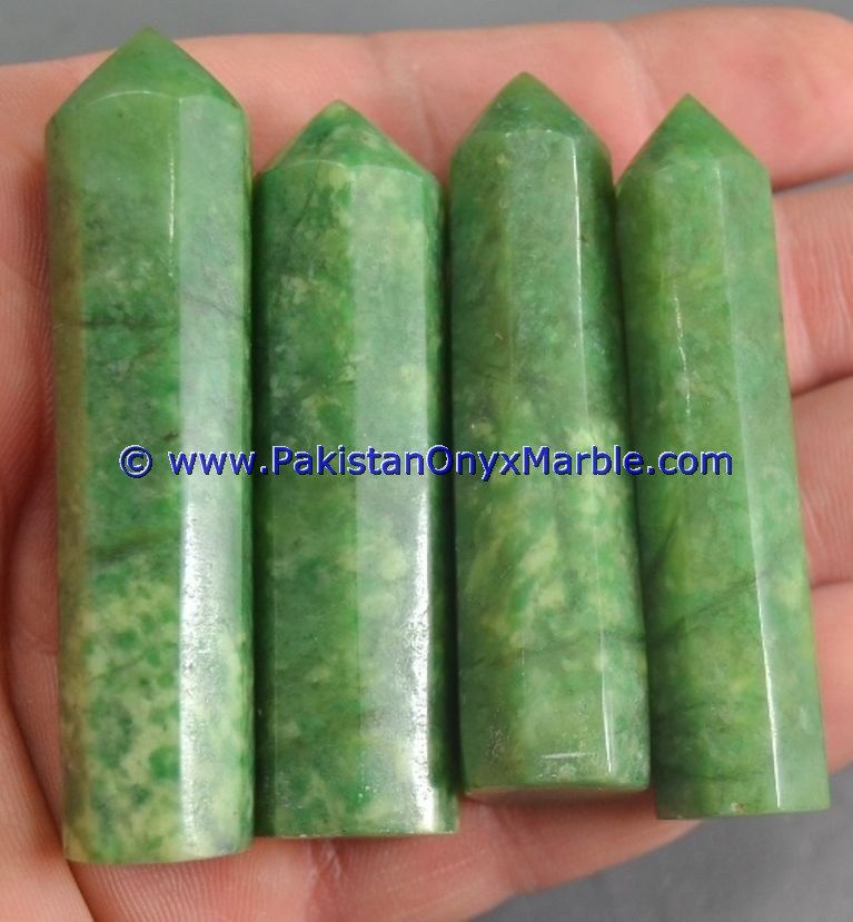 hydrogrossular garnet idocrase natural green massage stones round oval wand point healing reiki stone-18
