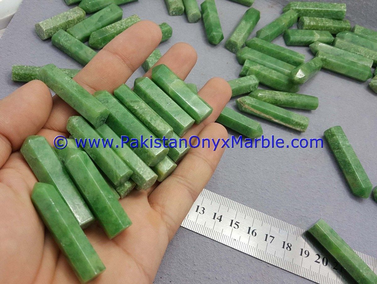 hydrogrossular garnet idocrase natural green massage stones round oval wand point healing reiki stone-19