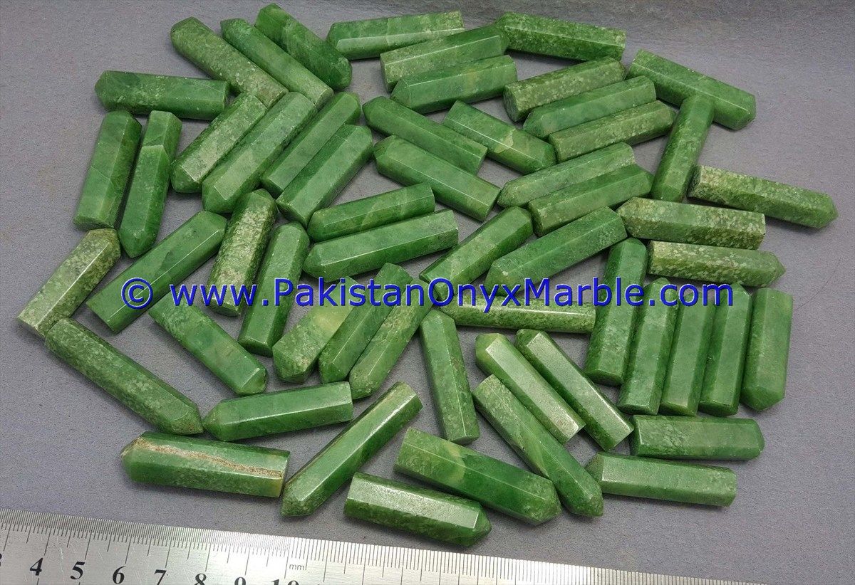 hydrogrossular garnet idocrase natural green massage stones round oval wand point healing reiki stone-21
