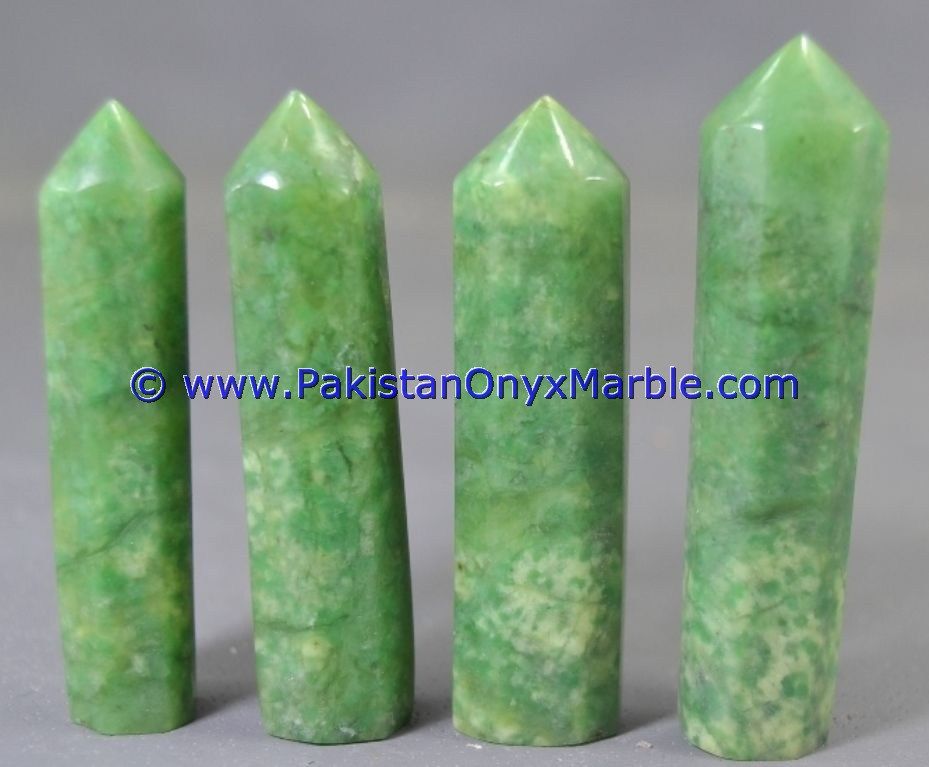 hydrogrossular garnet idocrase natural green massage stones round oval wand point healing reiki stone-23