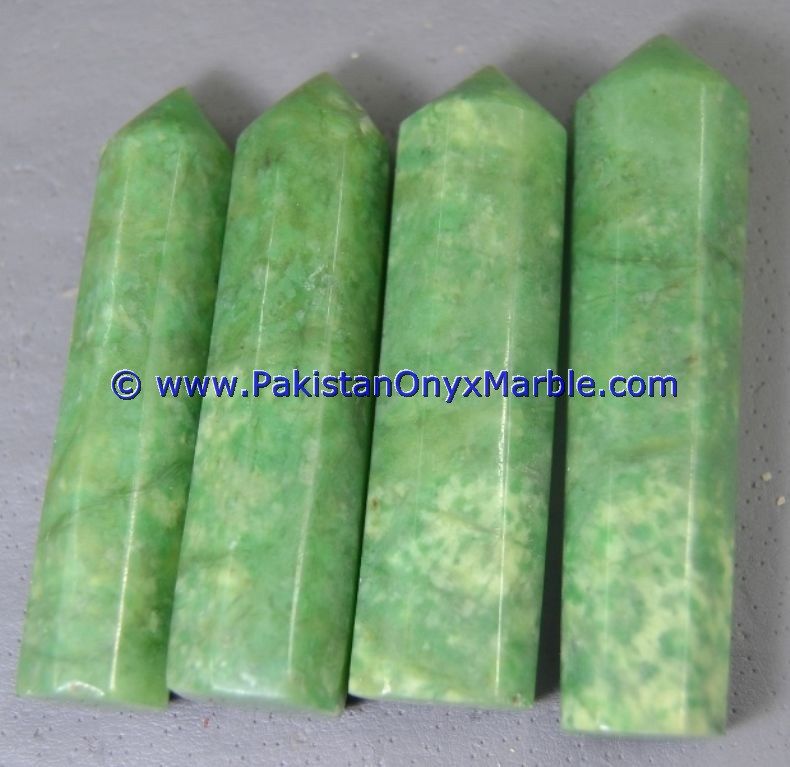 hydrogrossular garnet idocrase natural green massage stones round oval wand point healing reiki stone-24