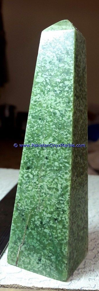 hydrogrossular garnet idocrase natural green stone polished obelisk obelisk tower healing spiritual gemstone wand point reiki stone-05