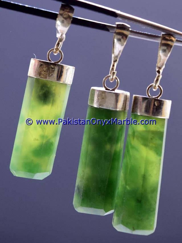 hydrogrossular garnet idocrase polished green pendants new designs styles carved donut square oval 925 sterling silver gift pendant jewelry-13