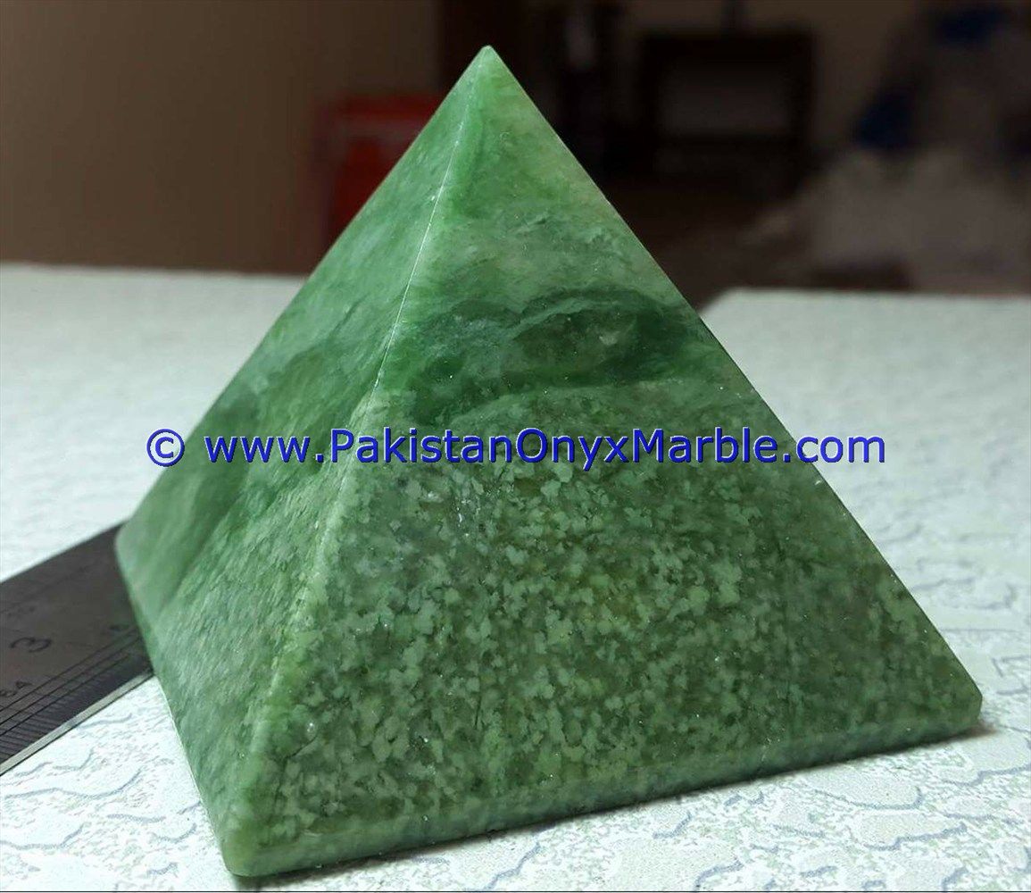 hydrogrossular garnet idocrase natural green stone polished pyramids pyramids tower healing spiritual gemstone wand point reiki stone-03