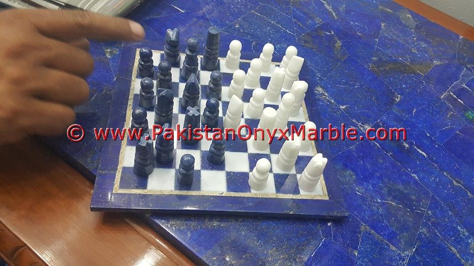 Lapis lazuli Natural Chess Set with Figures-03