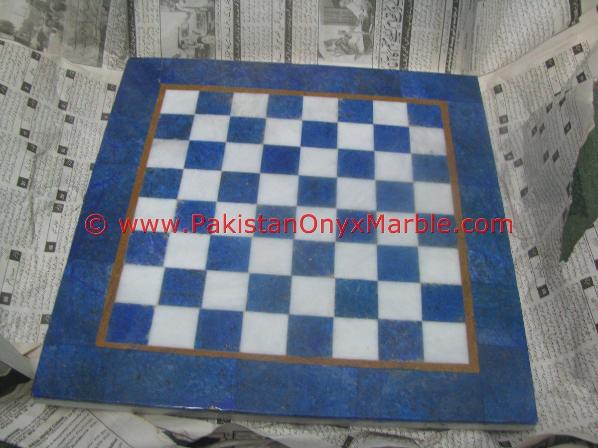 Lapis lazuli Natural Chess Set with Figures-05
