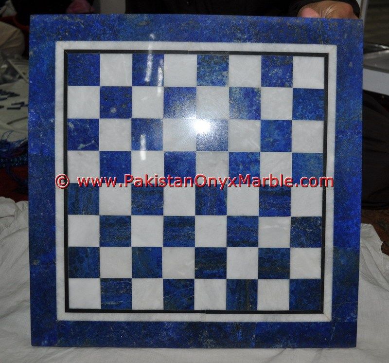 Lapis lazuli Natural Chess Set with Figures-12