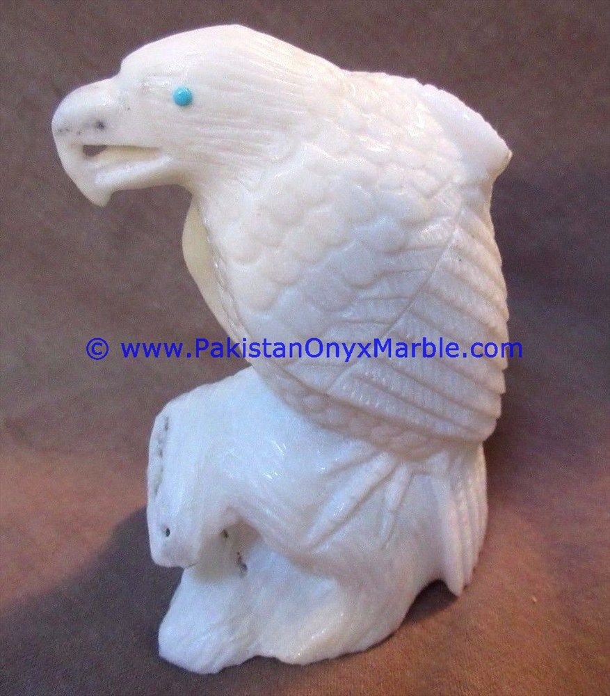Marble HandCarved eagle Statue figurine Sculpture-03