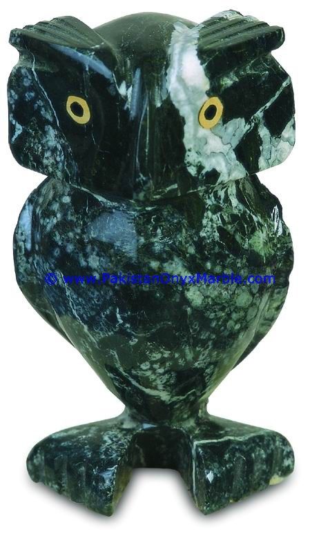 Marble HandCarved owls Statue figurine Sculpture-01