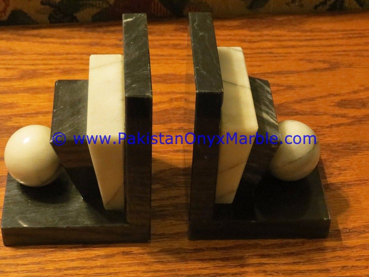 Marble book Shaped handcarved Bookends-01