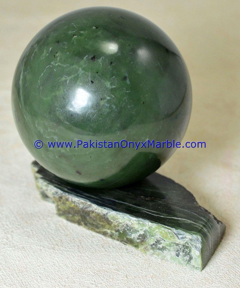 nephrite jade polished green ball sphere genuine natural gemstone amazing top grade handmade healing crystal stone-16