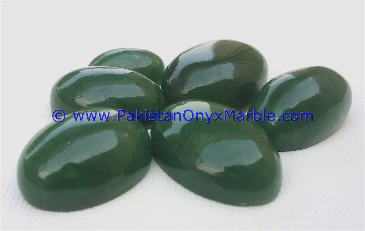 nephrite jade polished green cabochons genuine natural gemstone amazing top grade handmade loose stone-22