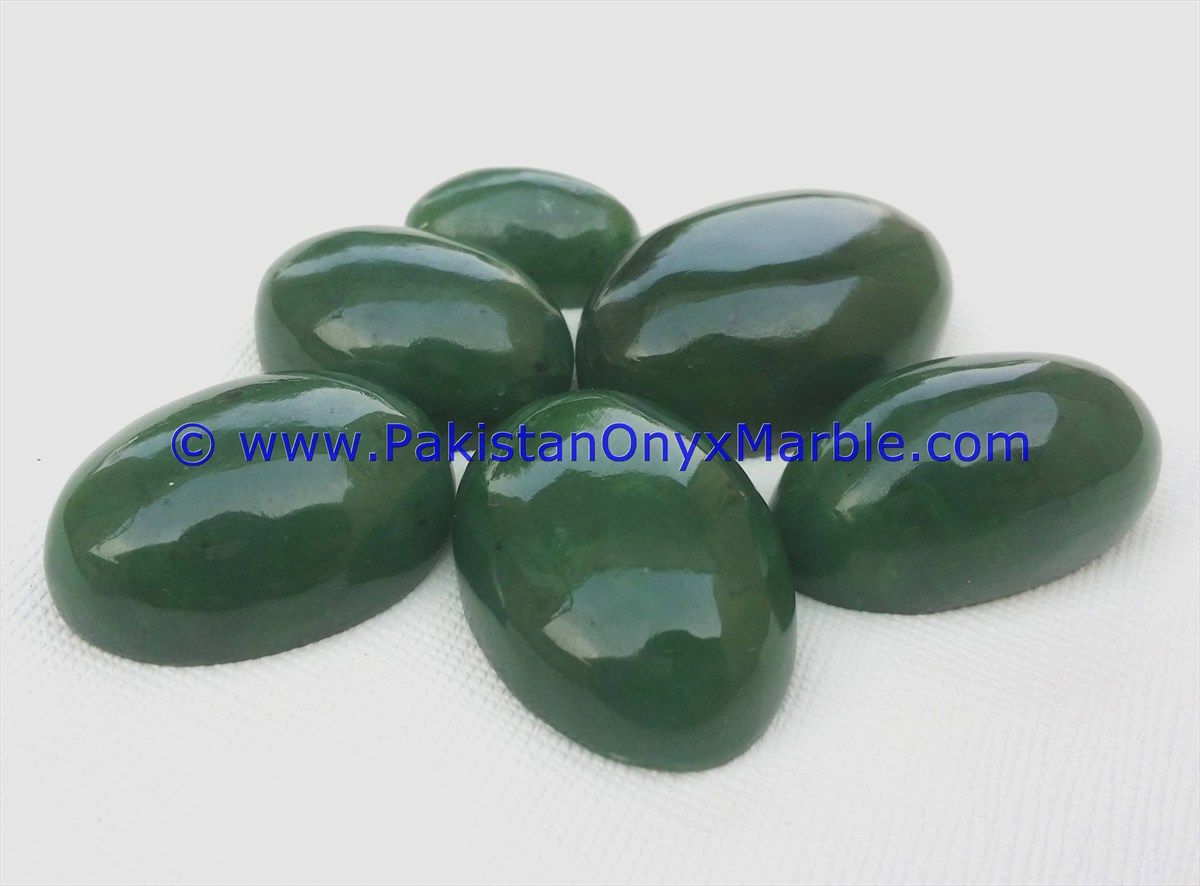 nephrite jade polished green cabochons genuine natural gemstone amazing top grade handmade loose stone-23