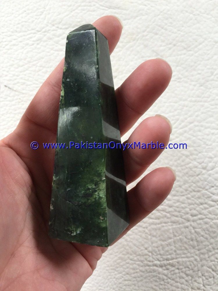nephrite jade natural green stone polished obelisk obelisk tower healing spiritual gemstone wand point reiki stone-07