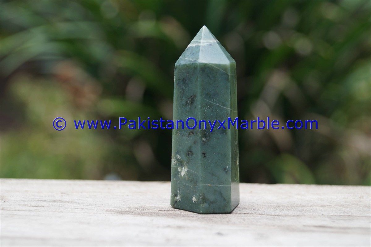 nephrite jade natural green stone polished obelisk obelisk tower healing spiritual gemstone wand point reiki stone-16