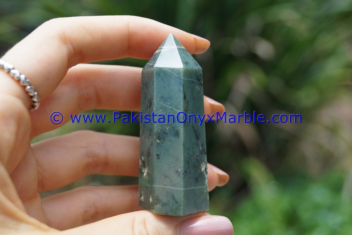 nephrite jade natural green stone polished obelisk obelisk tower healing spiritual gemstone wand point reiki stone-17