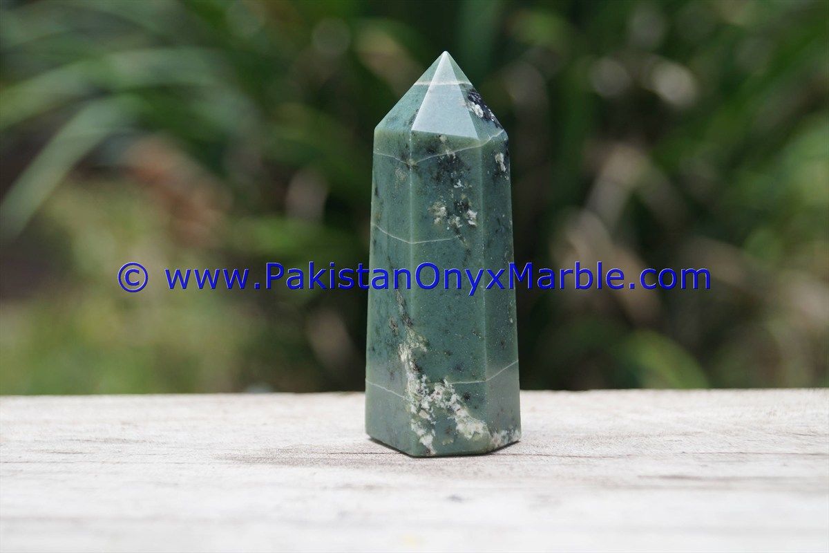 nephrite jade natural green stone polished obelisk obelisk tower healing spiritual gemstone wand point reiki stone-18