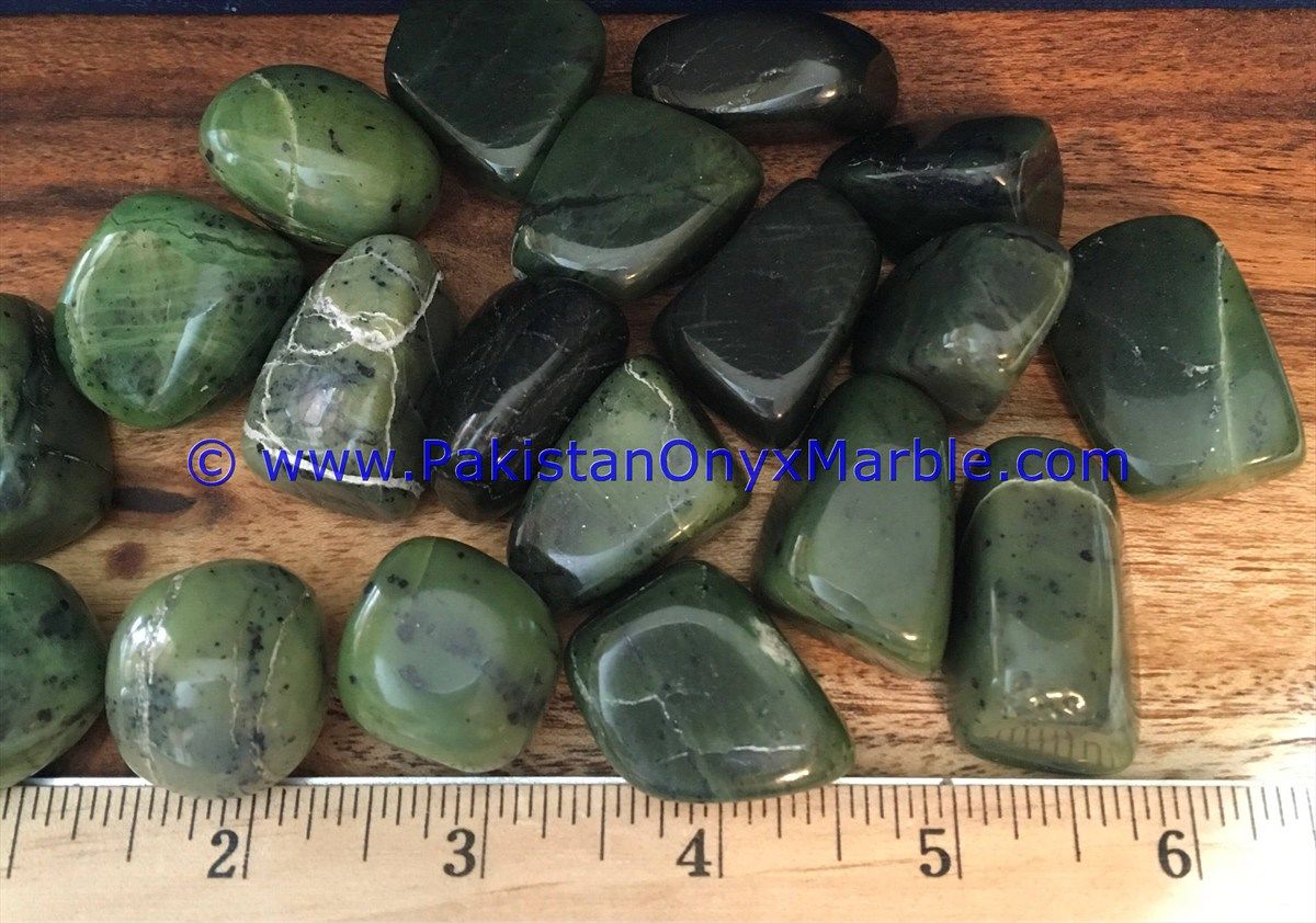 nephrite jade polished tumbled stones small genuine natural gemstone amazing top grade handmade healing stone-11