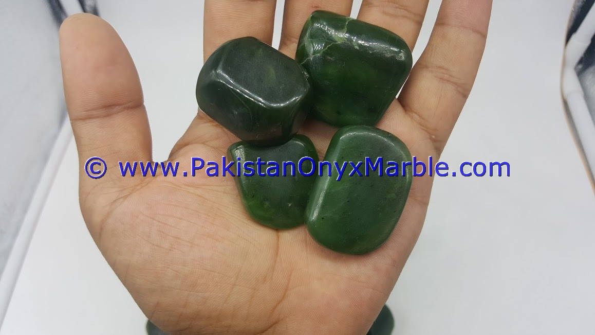 nephrite jade polished tumbled stones small genuine natural gemstone amazing top grade handmade healing stone-13