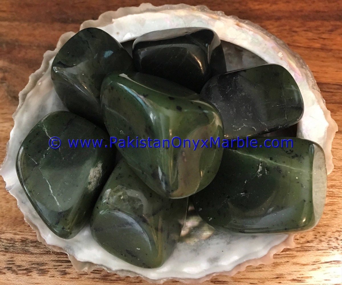 nephrite jade polished tumbled stones small genuine natural gemstone amazing top grade handmade healing stone-15