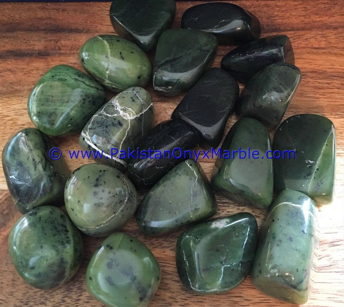 nephrite jade polished tumbled stones small genuine natural gemstone amazing top grade handmade healing stone-16