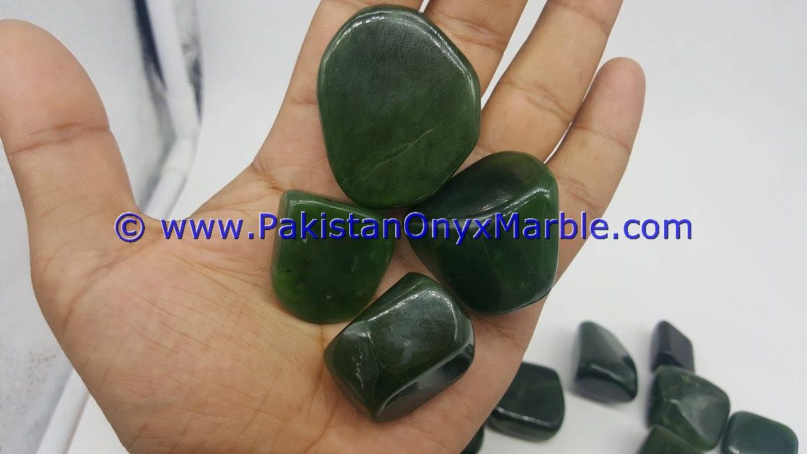 nephrite jade polished tumbled stones small genuine natural gemstone amazing top grade handmade healing stone-20