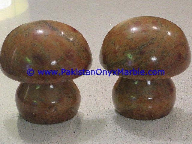 Marble mushroom Shaped handcarved bookends-02