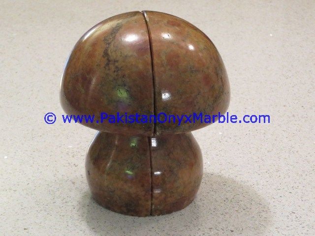 Marble mushroom Shaped handcarved bookends-03