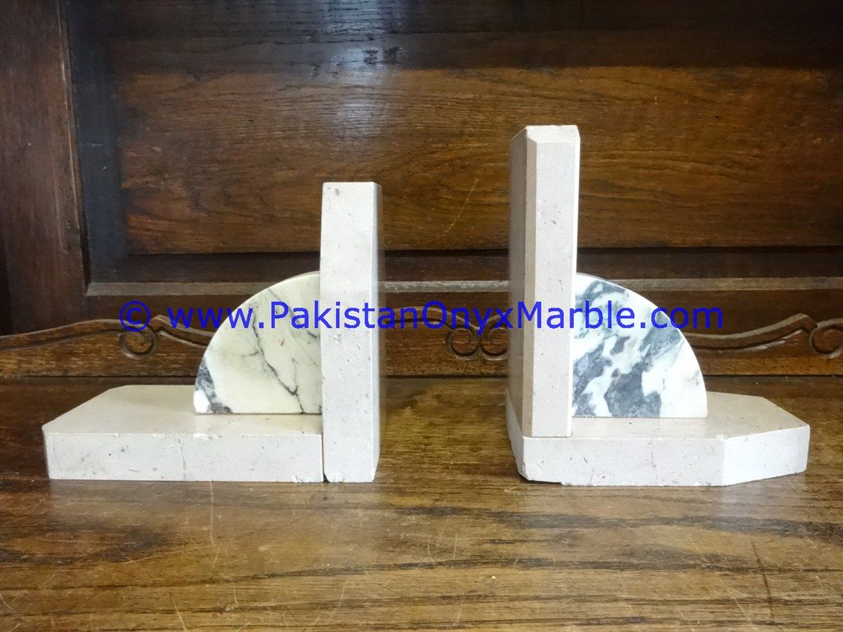 Marble plaques Shaped handcarved bookends-01