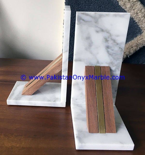 Marble plaques Shaped handcarved bookends-04