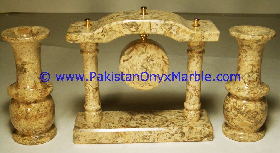 Marble column pillar Shaped Clock Handcarved Home Decor Gifts-03