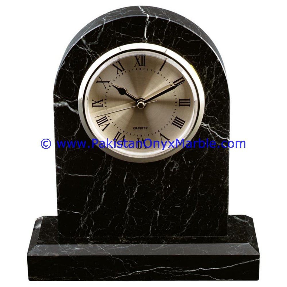 Marble round Shaped Clock handcarved Home Decor Gifts-01