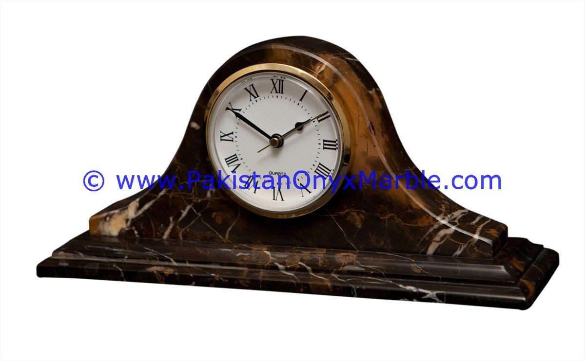 Marble round Shaped Clock handcarved Home Decor Gifts-03