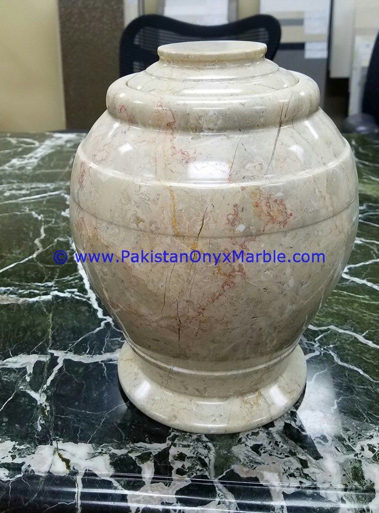 Marble urns botticina classic verona sahara beige Marble cremation Keepsake Ashes-04