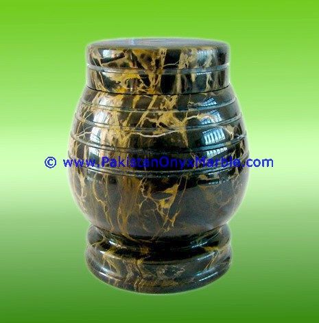 Marble urns black and gold Marble cremation Keepsake Ashes-01