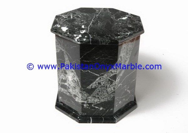 Marble urns black zebra Marble cremation Keepsake Ashes-02