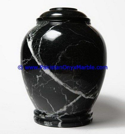 Marble urns black zebra Marble cremation Keepsake Ashes-04