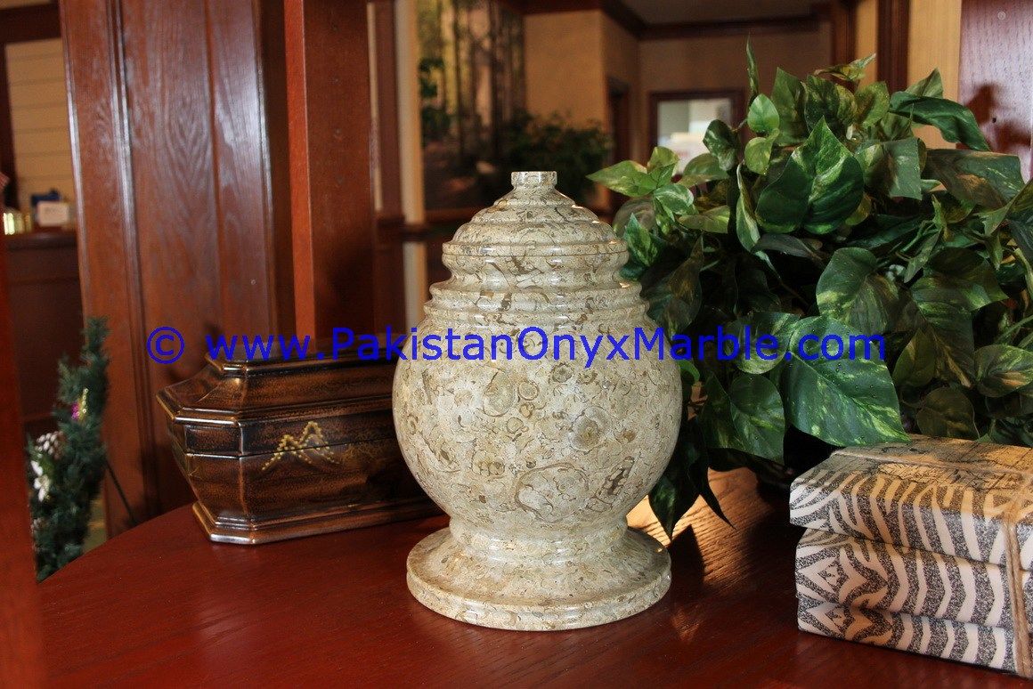 Marble urns fossil corel Marble cremation Keepsake Ashes-01